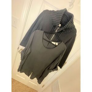 Women’s Chicos size 3 bundle black sweater and blouse